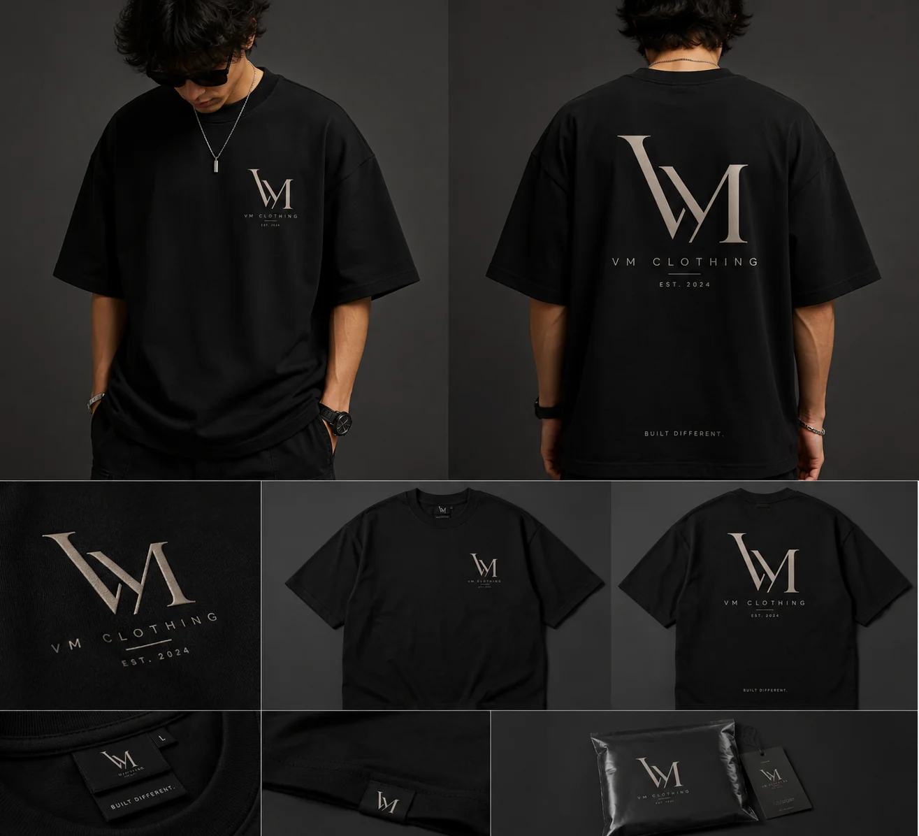 VM Signature Oversized T-Shirt – Black Edition