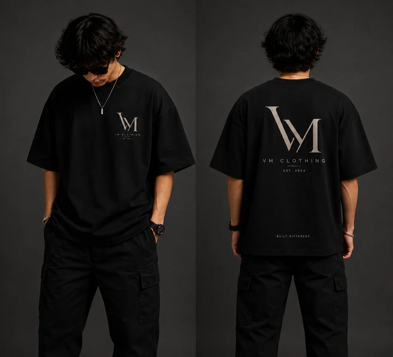 VM Signature Oversized T-Shirt – Black Edition