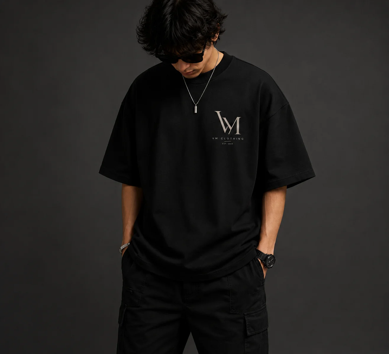 VM Signature Oversized T-Shirt – Black Edition