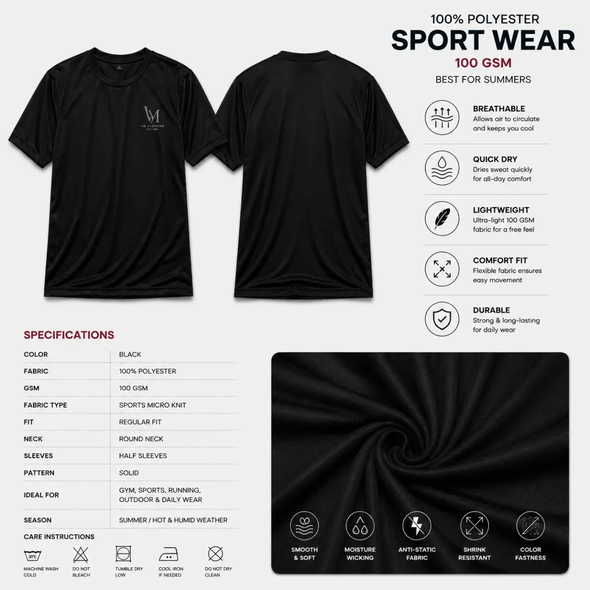 VM Clothing Premium American T-Shirts | Buy 1 Get 1 | Combo Offer